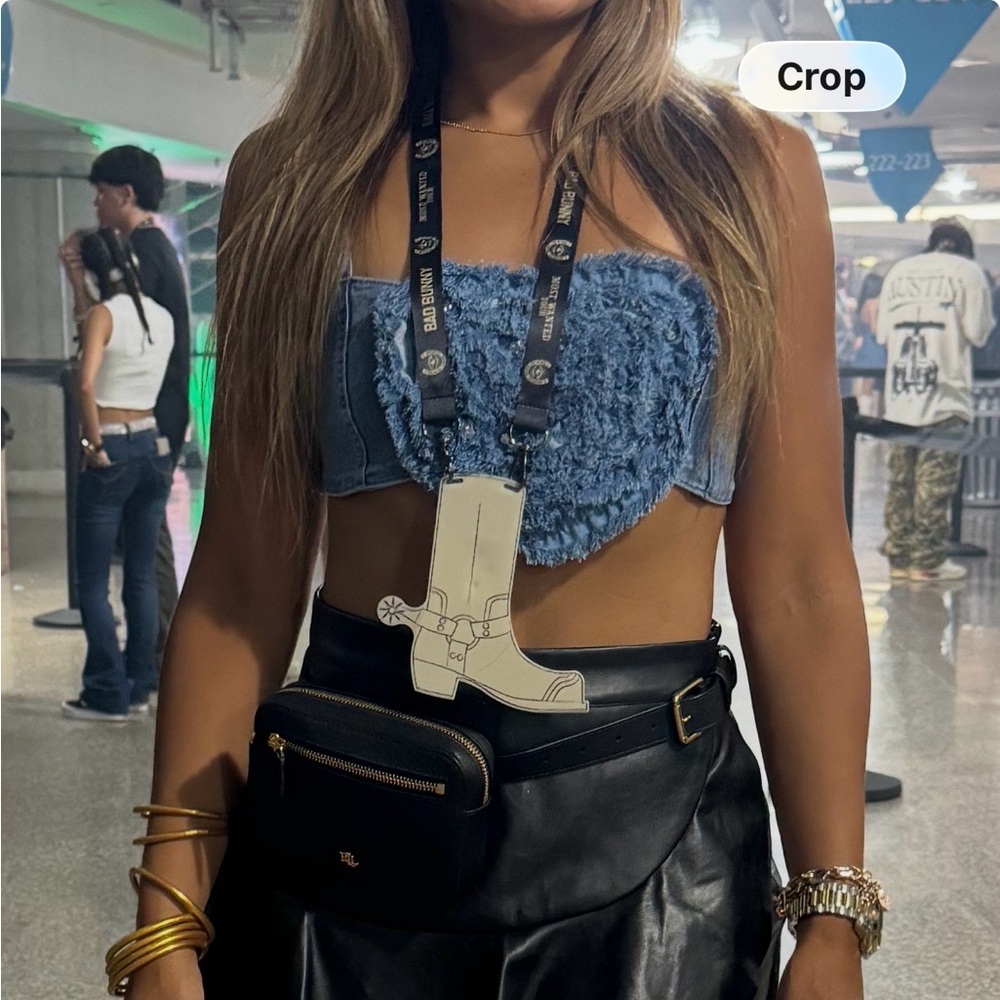 Muy Muy Blue Denim Top